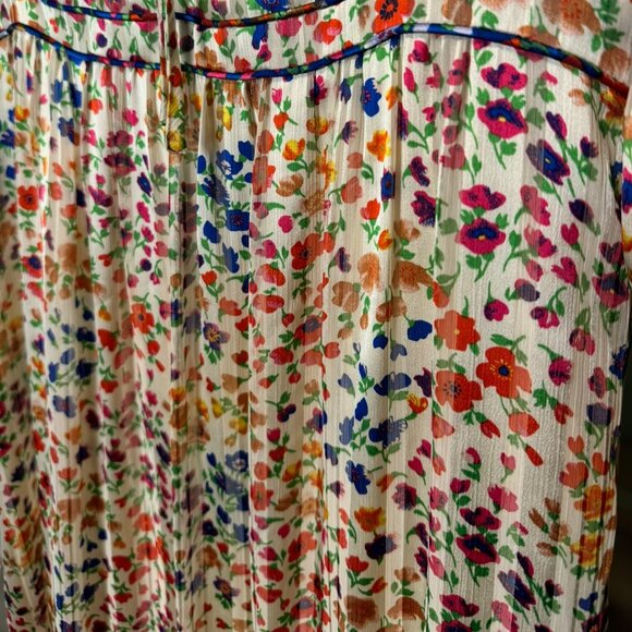NWT Anthropologie BA&SH Reese Midi Floral Dress Small Size 6 boho fall - Picture 6 of 9